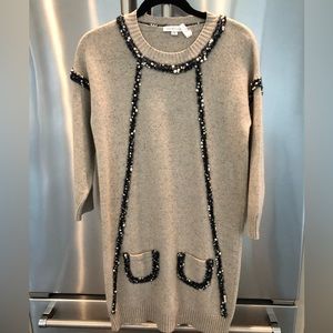 Tan and Black Sweater Dress Size S